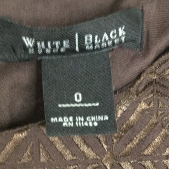 WHBM Espresso Brown Textured Shift Dress - Picture 3 of 9